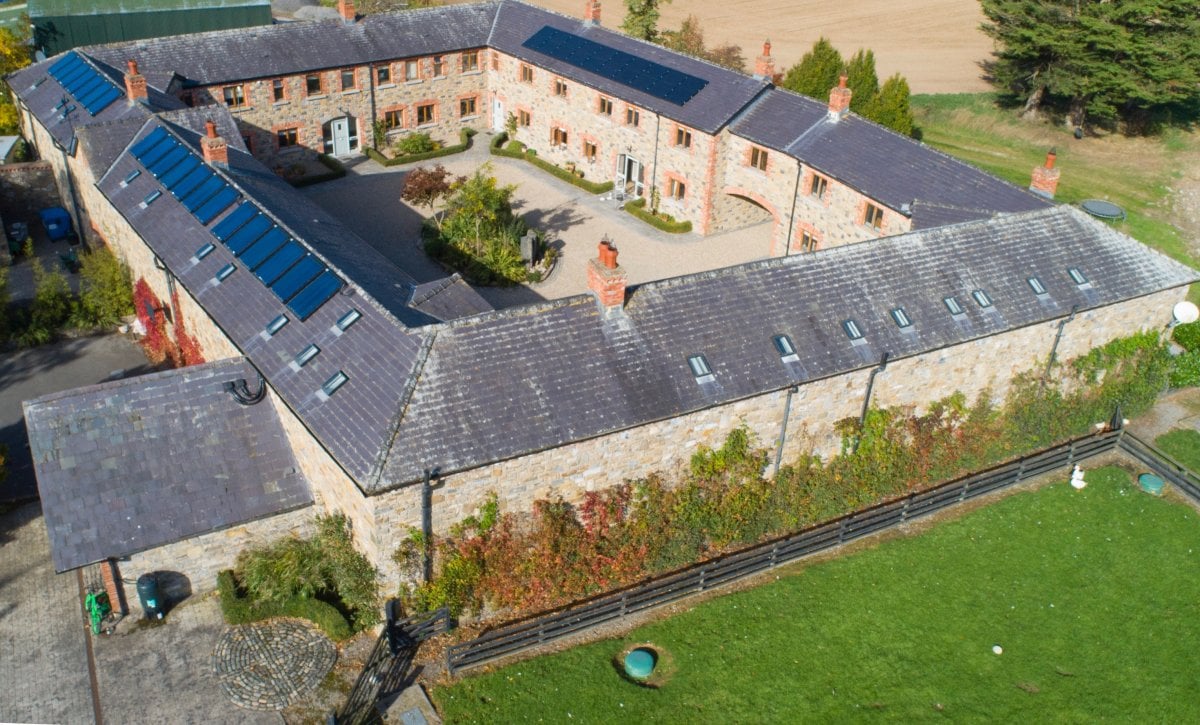 Aerial View Decoy Country Cottages